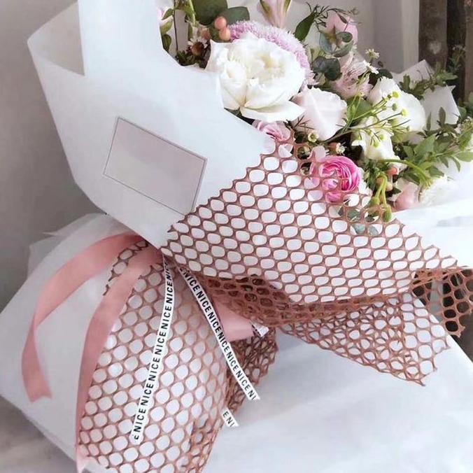 

Produk Baru!! Flower Mesh Jaring Bulat - Kain Net Pembungkus Bunga / Wrapping Jute MJA