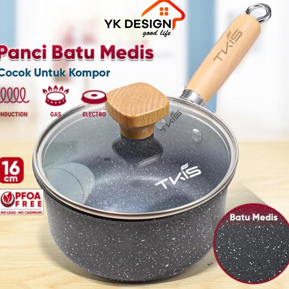 Tkis Panci Susu Batu Medis Panci Mie Panci Kuah Panci Anti Lengket Tka861