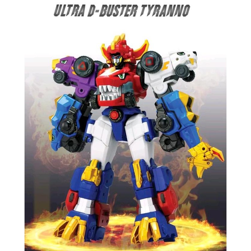 Dino core Ultra D-Buster Tyranno Transformer Saber Stego Brachio Ankyl