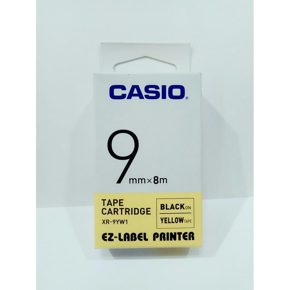 

Casio Ez-Label Printer 9Mm Tipe Xr-9Yw1 Black On Yellow Tape Original Original Dan Terpercaya