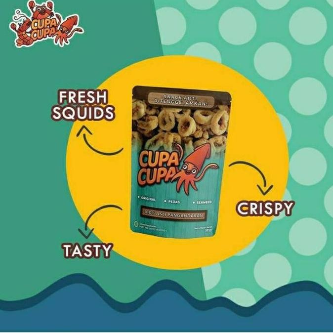 

JB Cupa Cupa Snack Crispy Squid-Snack Cemilan Bergizi Seafood Cumi Kriuk None
