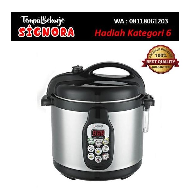 Signora Presto Listrik 5lt LT Liter panci elektrik otomatis