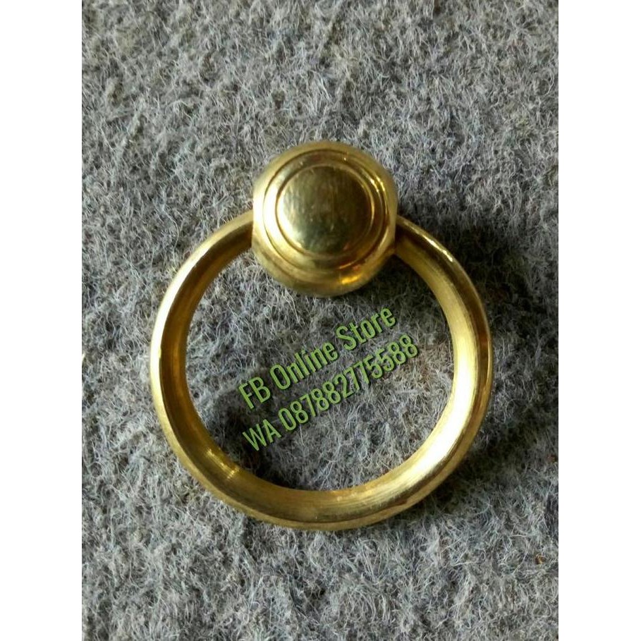 SALE HANDLE ANTING KNOB BANDUL RING BULAT KUNINGAN TARIKAN LEMARI LACI