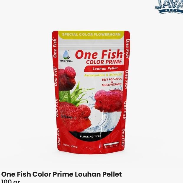 (RATU BEE) ONE FISH COLOR PRIME LOUHAN PELLET AQUARIUM AKUARIUM IKAN HEWAN PELIHARAN