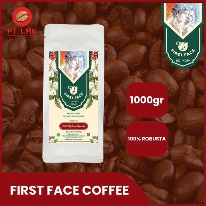 

First Face Coffee 100% Robusta Mix Blend Biji Kopi 1 Kg Kualitas Terbaik Harga Termurah