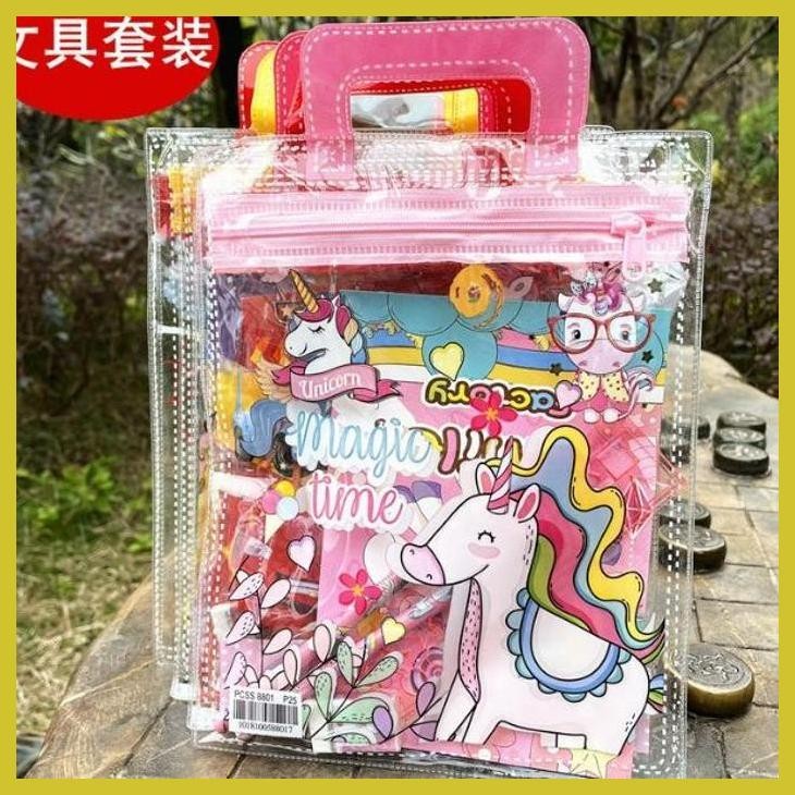 

(VIRAL PRODUK) *PENSIL SET FREE TAS STATIONERY SET PRIVASI AMAN