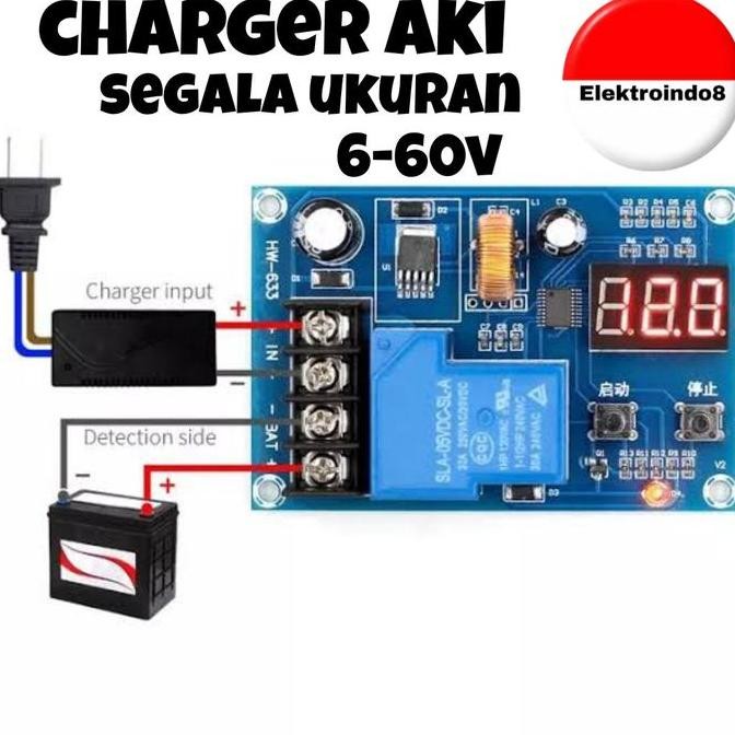 Modul Charger Aki Segala Ukuran 6V 9V 12V 24V 48V Solar Cell Battery