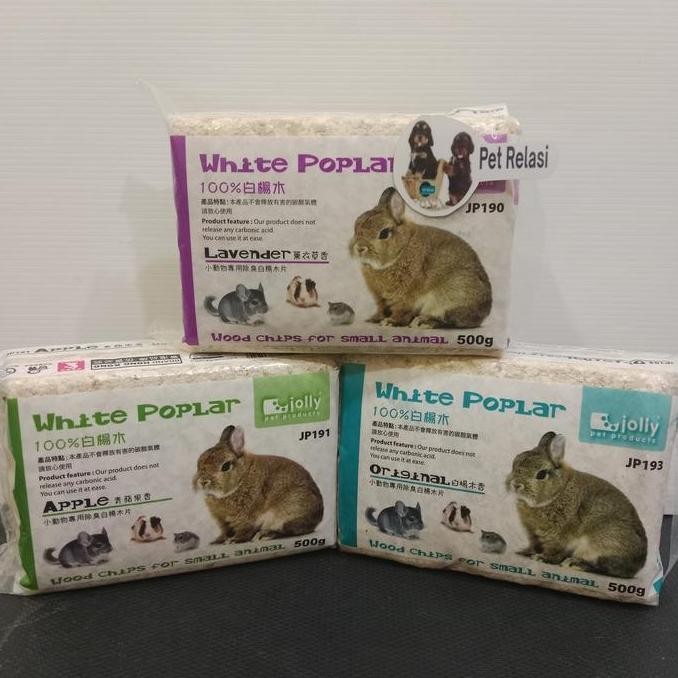 Serbuk Kayu Hamster Jolly White Poplar Wood Chips 500Gr