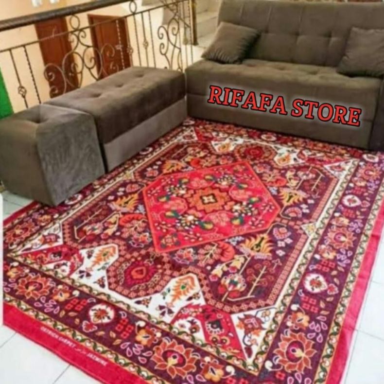 Ambal Karpet Orstich Karpet Lantai Ruang Tamu Ukuran Jumbo Nugi