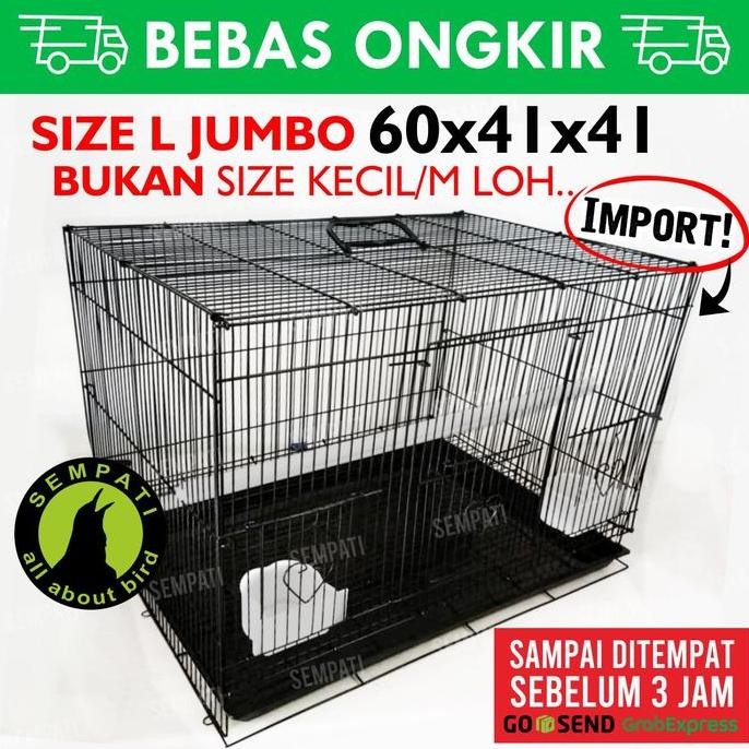 Sangkar Kandang Besi Umbaran Tebal Lipat Kotak Untuk Ternak