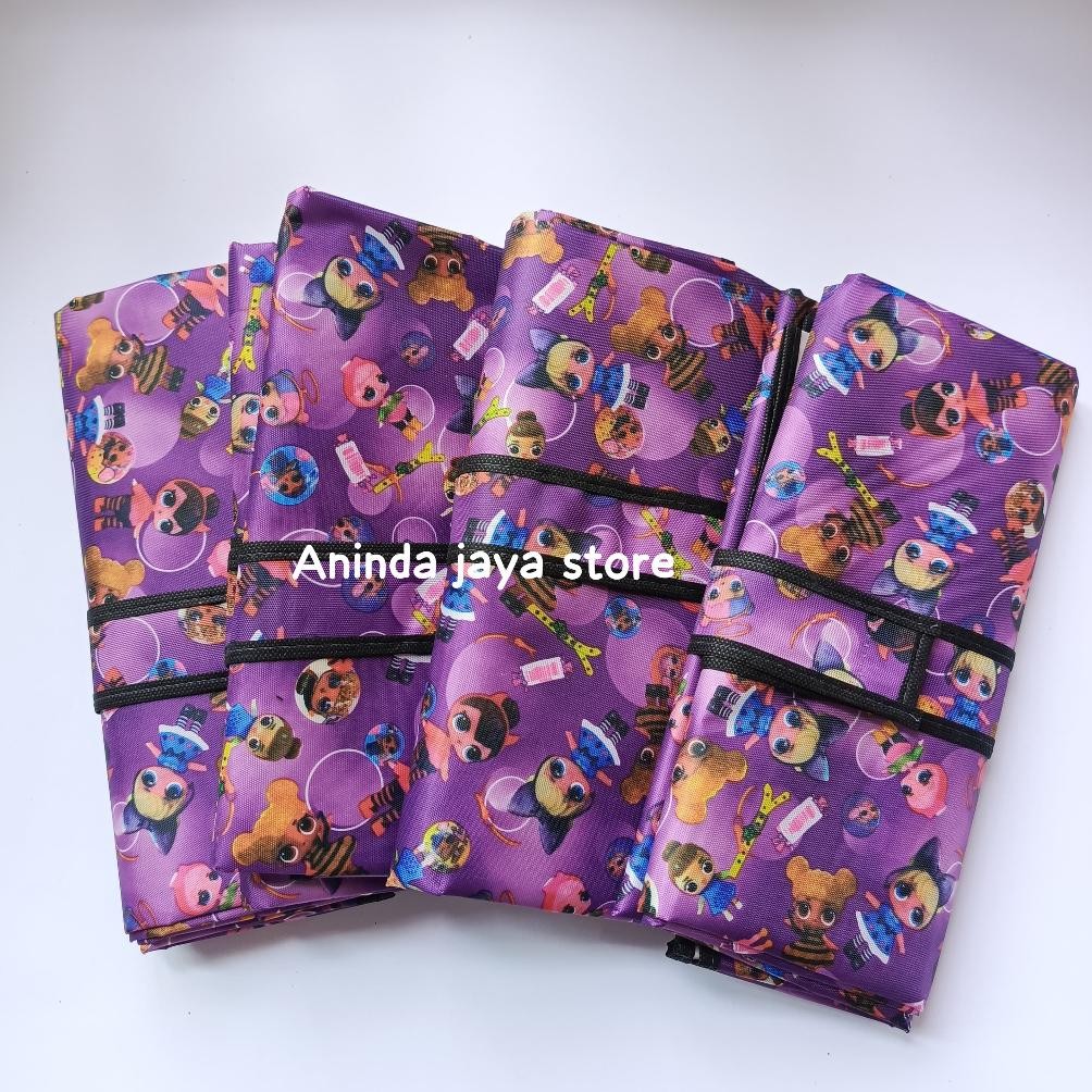 TIKAR LIPAT Ukuran 100X150Cm Jumbo Microsatin Tebal / TIKAR Anti Air / KARPET Nugi