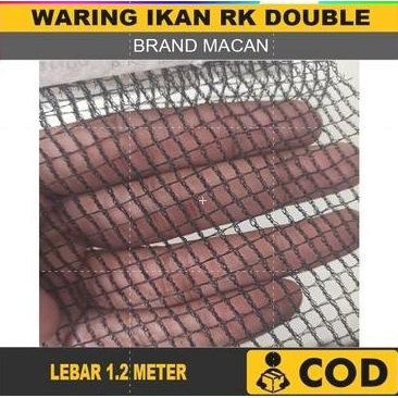 Aring Ikan Waring Hitam Rk Anti Geser Pagar Kebun Dan Kolam 1 Roll - Rk Macan
