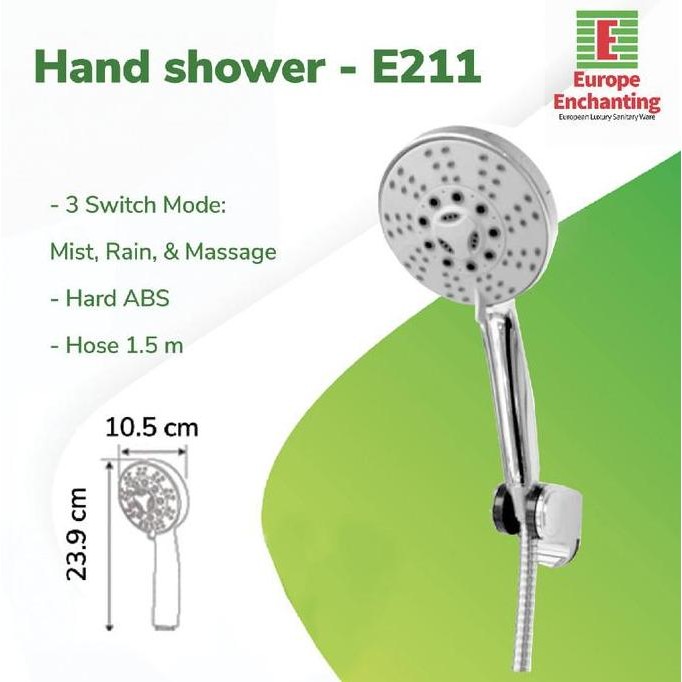 Hand Shower Europe Enchanting /Kepala Shower E211