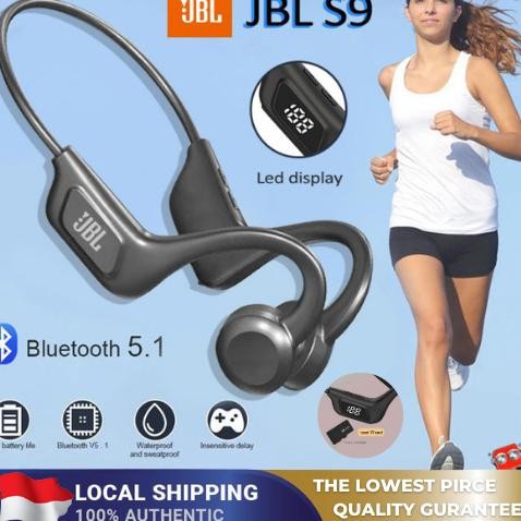 JBL U9 Nirkabel Bone Conduction Earphone BT5.2 Low Latency Earphone Konduksi Tulang Asli Nugi