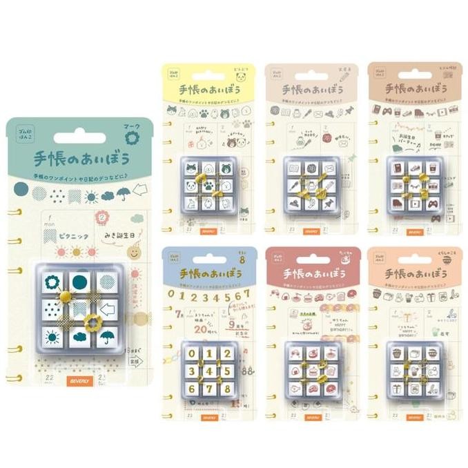 

Tersedia Mini Stamp Set Planner Beverly Companion Stempel Journal Tanpa Tinta