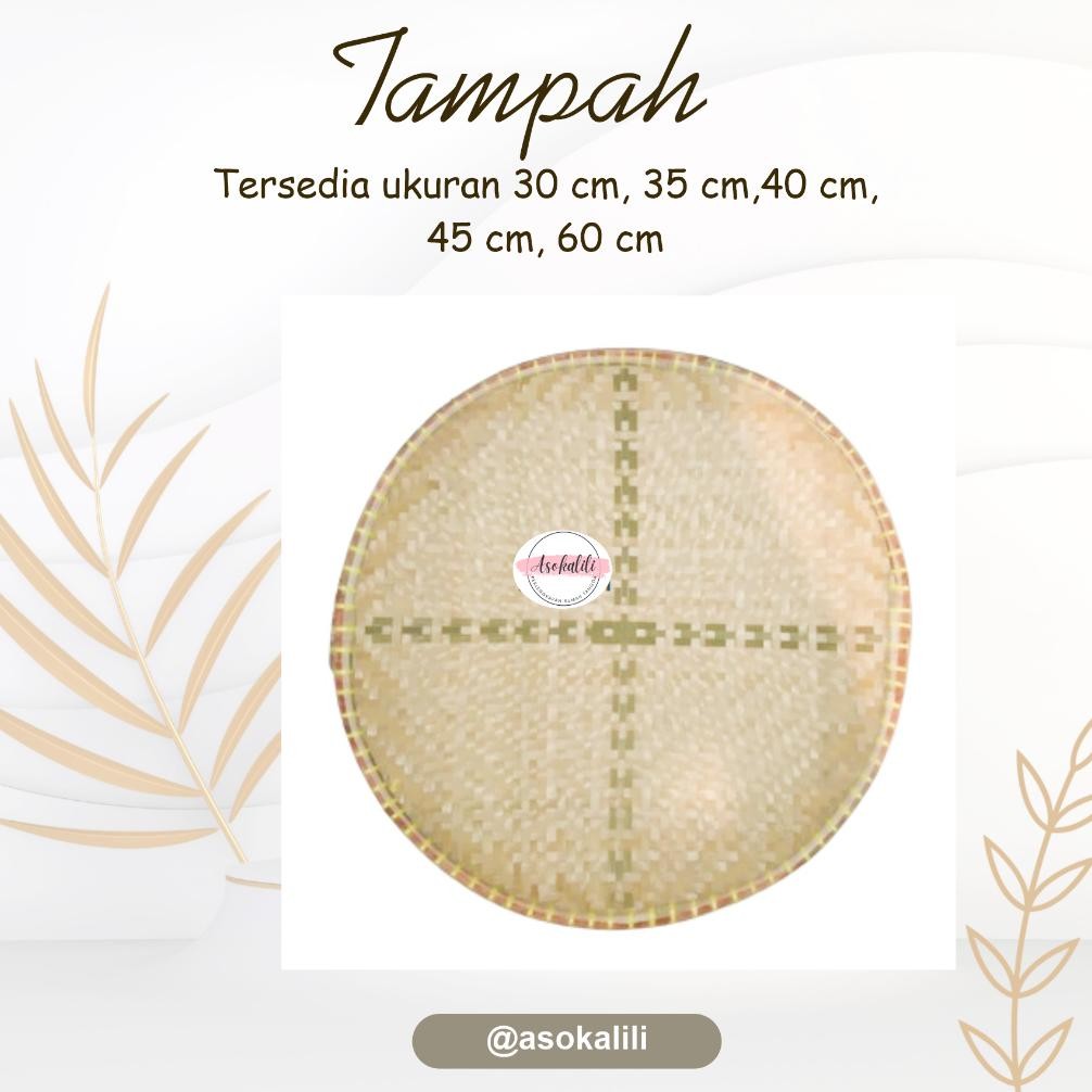 Tampah Bambu 60 Cm Nyiru Nampah Tumpeng Nugi