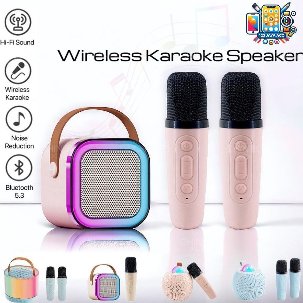 Speaker Bluetooth Karaoke Gratis Mic I Speaker Karaoke I Speaker Portable with MIC Bluetooth MP3 Pla