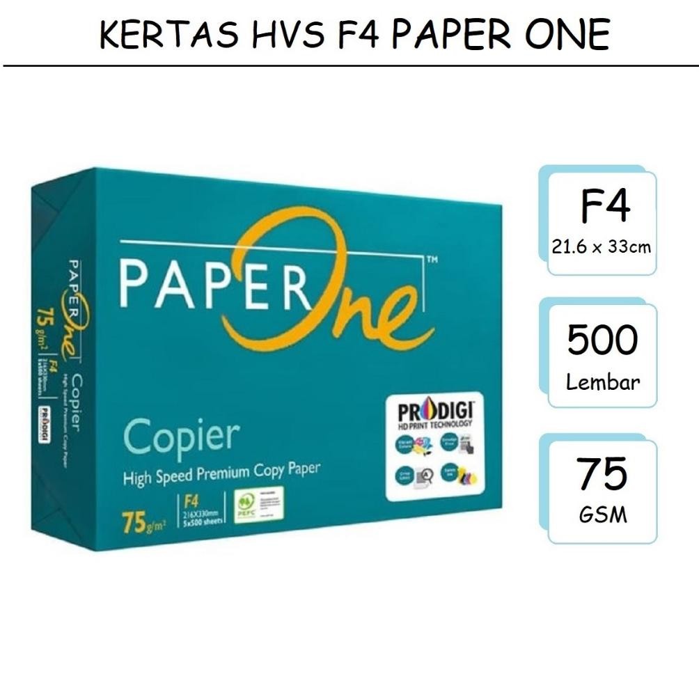

Kertas HVS A4 , F4 75Gram / Kertas PAPERONE / Kertas Fotocopy / Print Paper PP Lite Nugi