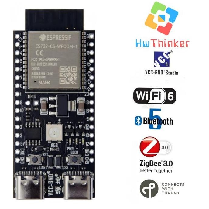 Yd-Esp32-C6 Core Board Esp32-C6-Devkitc-1 Wifi6 Ble Zigbee