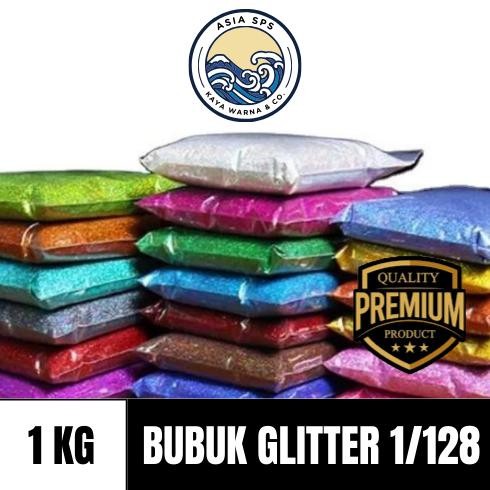 

Bubuk Glitter Powder Serbuk Dekorasi Resin Sablon Slime Streofoam Wedding (1kg) Nugi