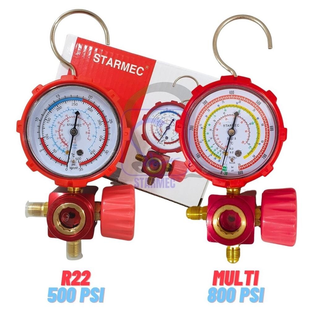 

Manifold AC Single R32 R22 Sightglass+Gantungan (Knob Plastik) High Nugi