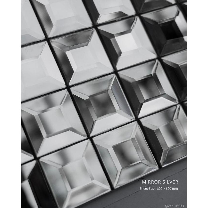 Mosaic Dinding Interior | Mozaik Venus MIRROR SILVER