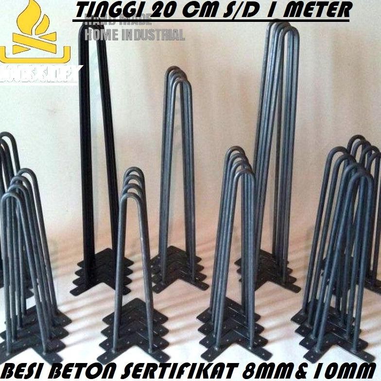 HAIRPIN LEGS KAKI MEJA INDUSTRIAL/KAKI MEJA/KAKI KURSI/KAKI BANGKU/MEJA INDUSTRIAL Nugi
