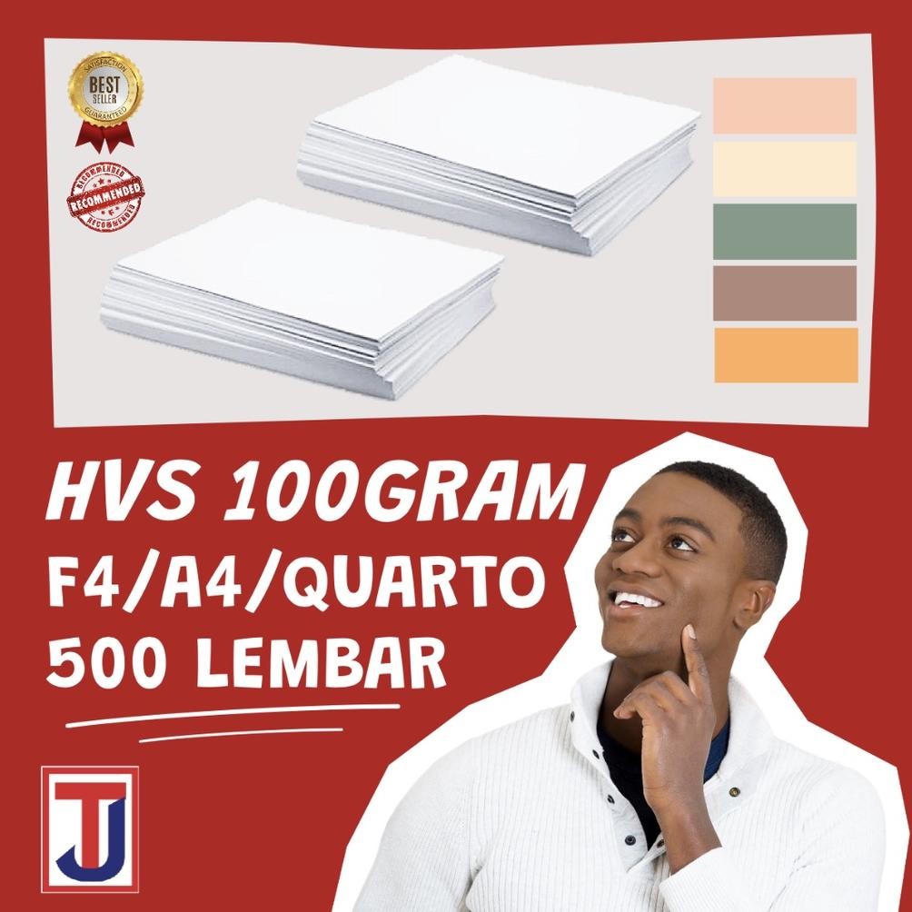 

KERTAS HVS 100 GRAM Folio F4 /A4 /Quarto / Kuarto Merek RAP isi 500 Lembar Nugi