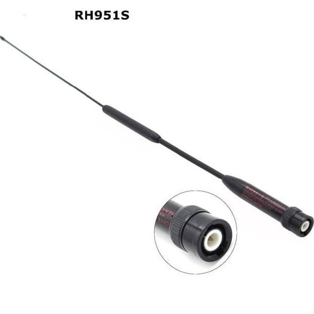Unier Rh-951S Bnc M Antena Ht Dual Band Icom Alinco Rh951S Rh951 Male