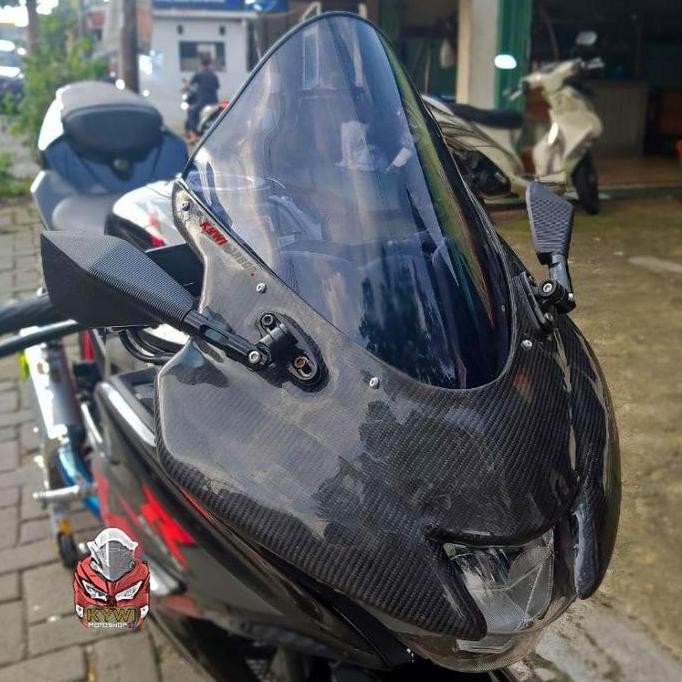 Cover headlamp Carbon kevlar GSXR150 windshield jenong GSX150R GSX 150