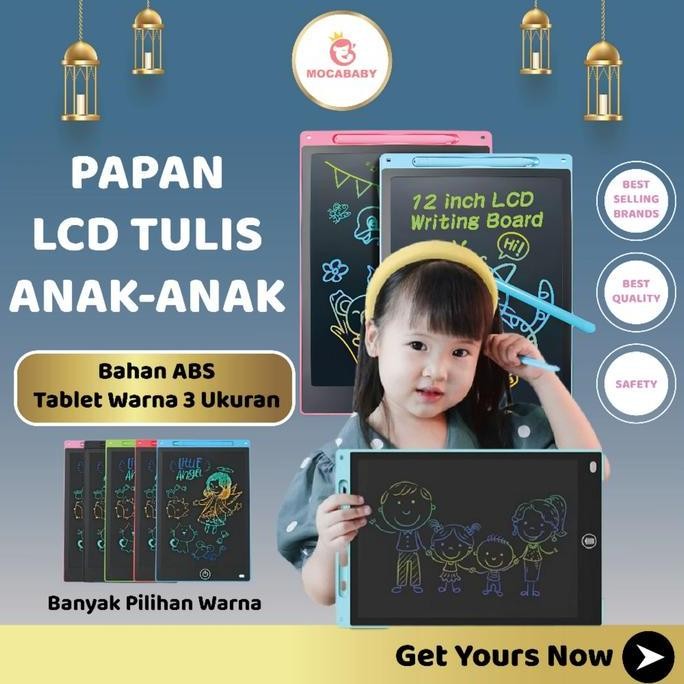 Tersedia 12 Inch Color LCD Writing Tablet for Kids Learning Drawing & Writing - aipet Tablet Toy