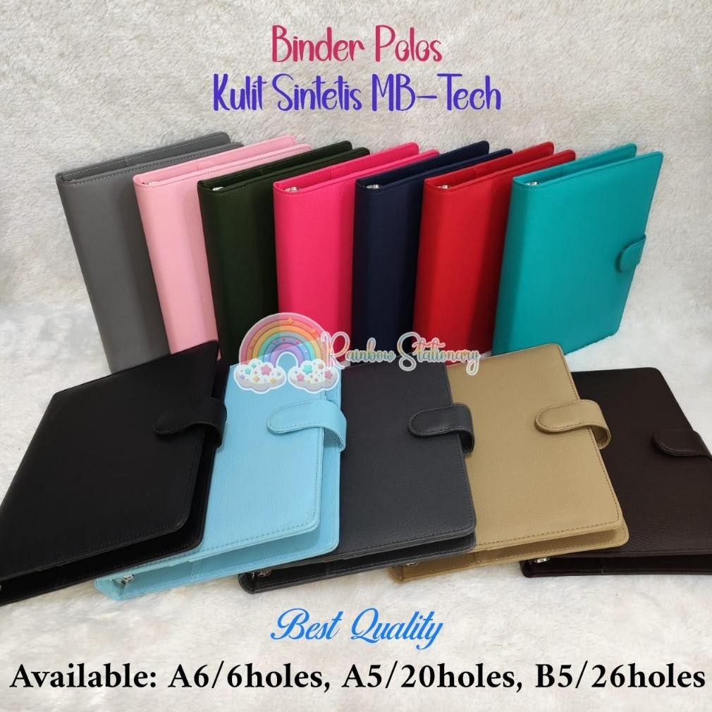 

Bnder Polos Kulit SIntetis MB-Tech. A6/6holes, A5/20holes dan B5/26holes Nugi