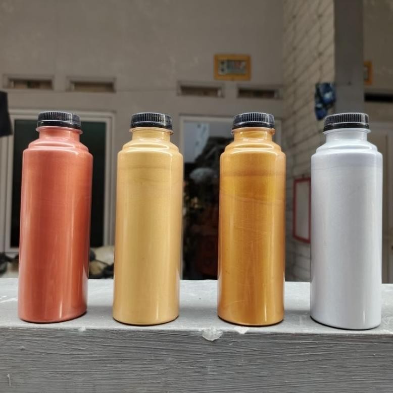 

Cat Akrilik Metalik Glossy Premium Kemasan Botol Besar 250ML dan 500ML Gold Honey Silver Bronze Berkualitas Mengkilap Tahan Air - Armina Art Nugi