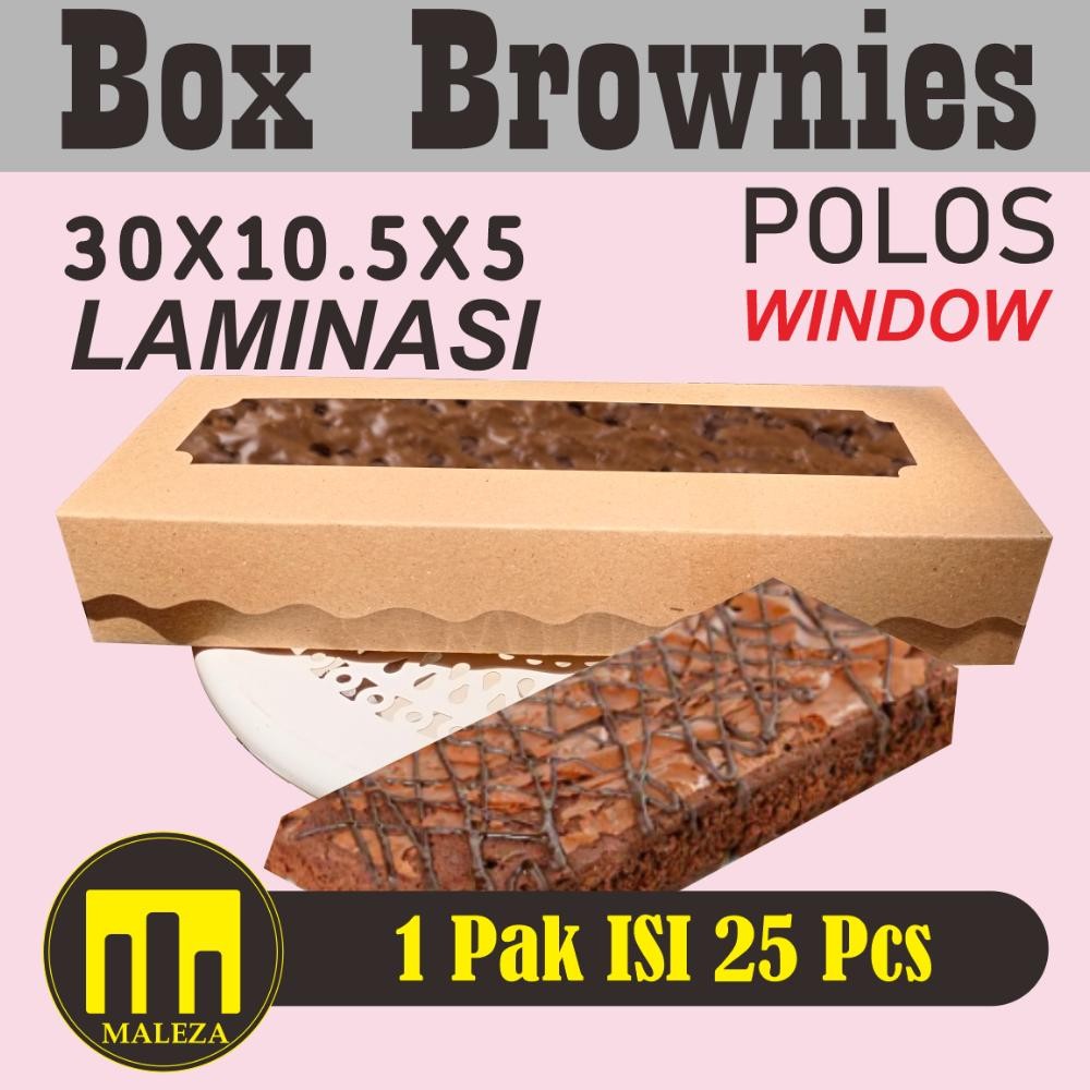 Dus Brownies  30x10x5/ box brownies 30x10x5/dus bolen isi 25 Nugi