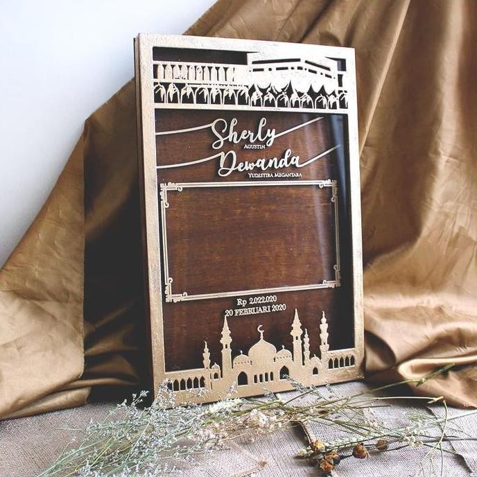 Frame Mahar 20x30 | Mahar Seserahan Rustic | Frame Mahar