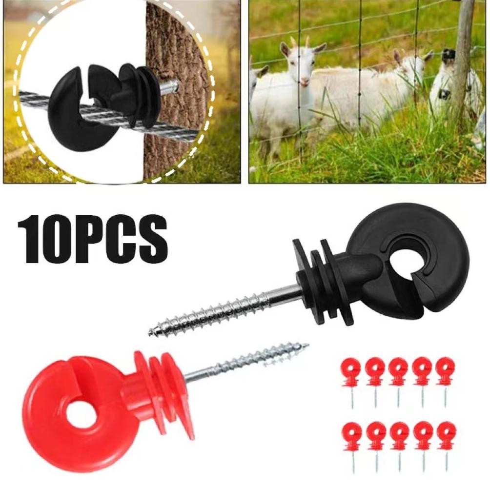 10 Pcs Isolator Pagar Listrik Electric Fence Insulator Ring Insulator Pagar Listrik Insulator Pagar 