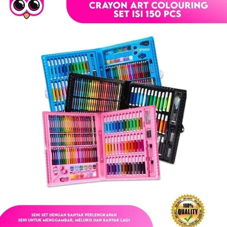 

PENSIL WARNA 150PCS - ALAT TULIS SET CRAYON COLOURING SET 150PCS ART Nugi