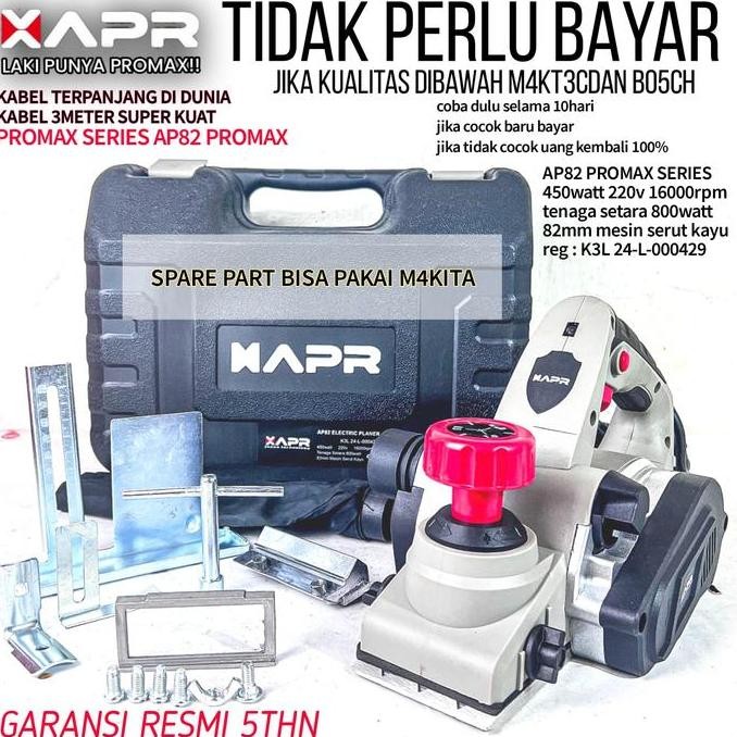 Tersedia APR A82PROMAX Mesin Serut Kayu Planner Jepang - Ketam Sugu Garansi Resmi 3 Tahun