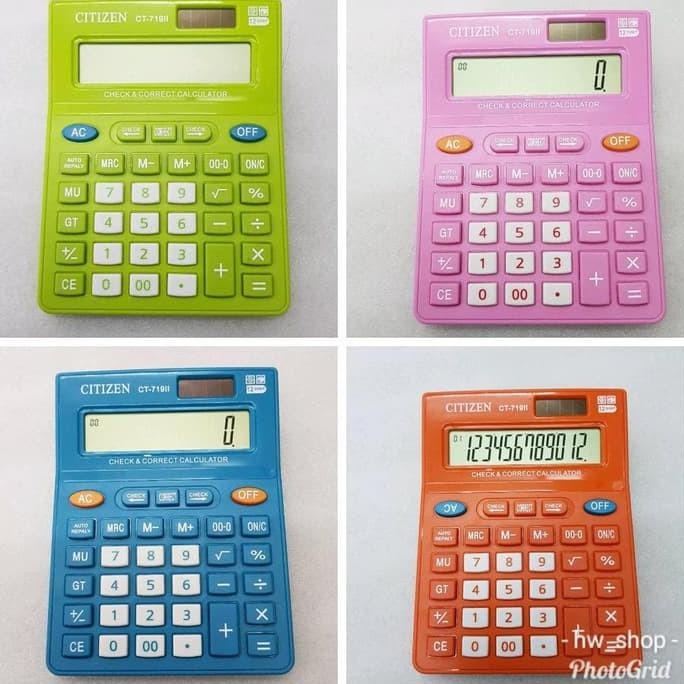 

Kalkulator Ct 719 . Kalkulator 12 Digit Warnanya Unik Nugi