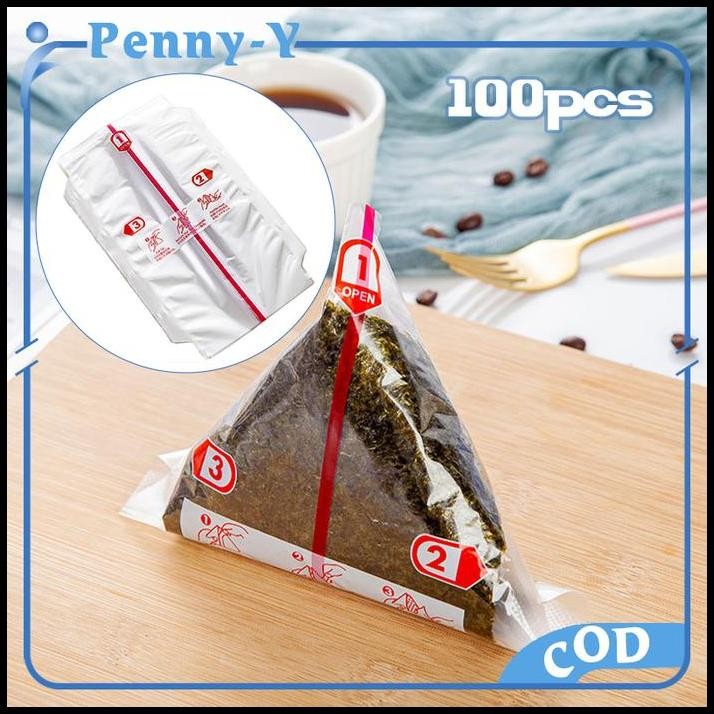 

100pcs Nori Onigiri Wrapper Triangle Sushi Nori Wrapper Onigiri Nori Sushi Nori Triangle