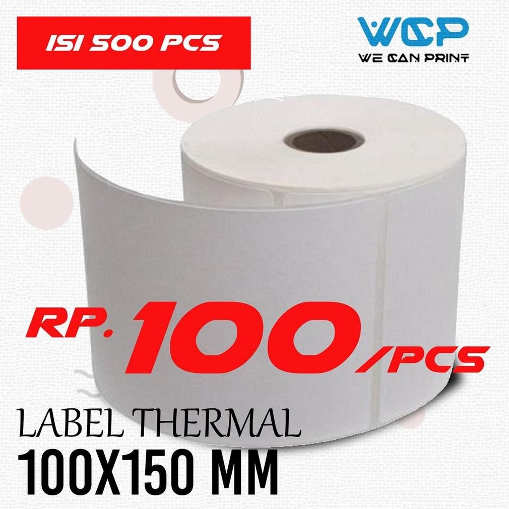 

Label Sticker Thermal 100 x 150 Kertas Stiker Barcode 100x150 Ukuran A6 Nugi