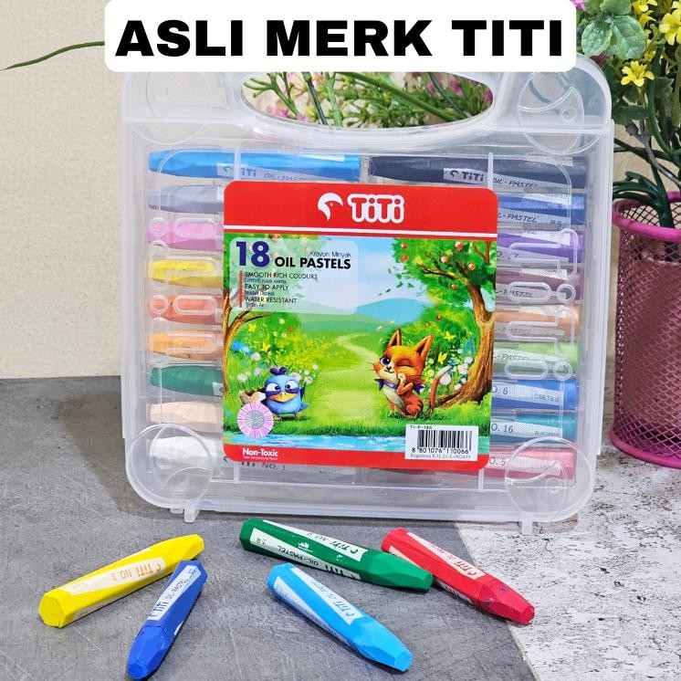 

SOS Oil Pastel TITI 18 Warna / Crayon / Krayon Warna/Crayon Minyak Nugi