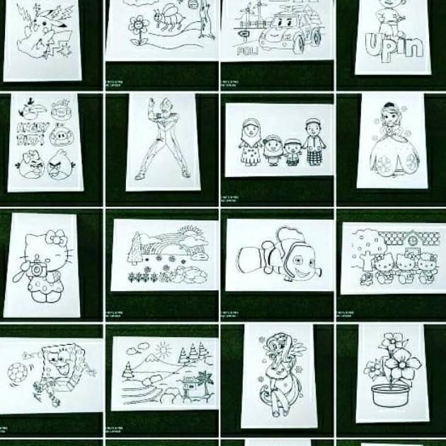 

Styrofoam lukis ukura 33x50x1cm isi 50 gambar Nugi