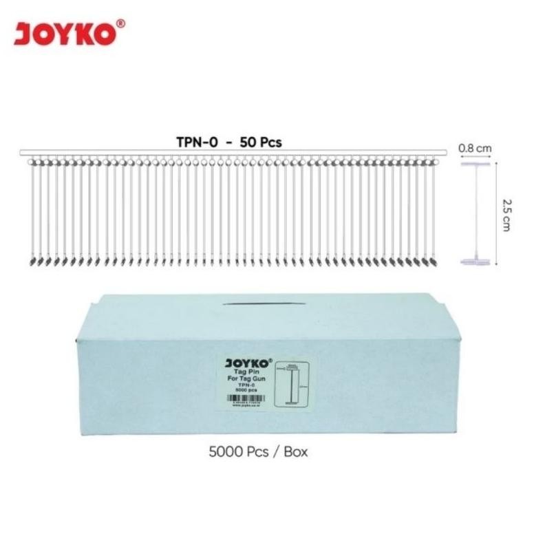 

Joyko TPN-0 Tag Pin 1 Box isi 5000pc Refill Tag Gun Label Harga / Merk TPN0 Nugi