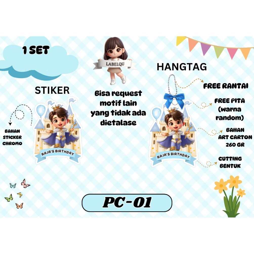 

(32 PCS) HANGTAG | STICKER BIRTHDAY| ULANG TAHUN / KARTU UCAPAN HAMPERS ULANG TAHUN MOTIF ANAK LAKI-LAKI Nugi