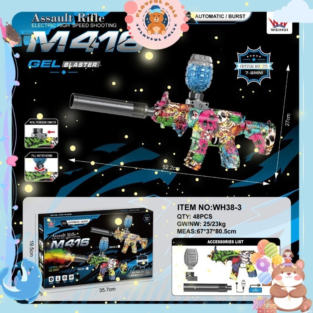 Terlaris Mainan Pistol Water Gell Electric Untuk Anak-Anak / Mainan Outdoor Anak-Anak / Electric Wat