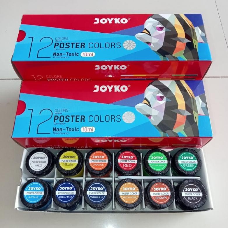 

Cat Poster Joyko 10ml 12 Warna Botol ( Set ) [ Original ] Nugi