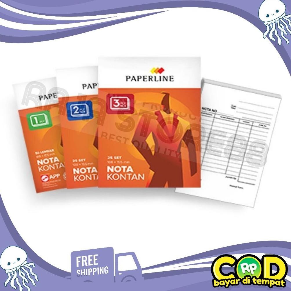 

(10 PCS)Buku Nota Kontan Paperline 2 Ply 3 Ply Besar Kecil Nugi