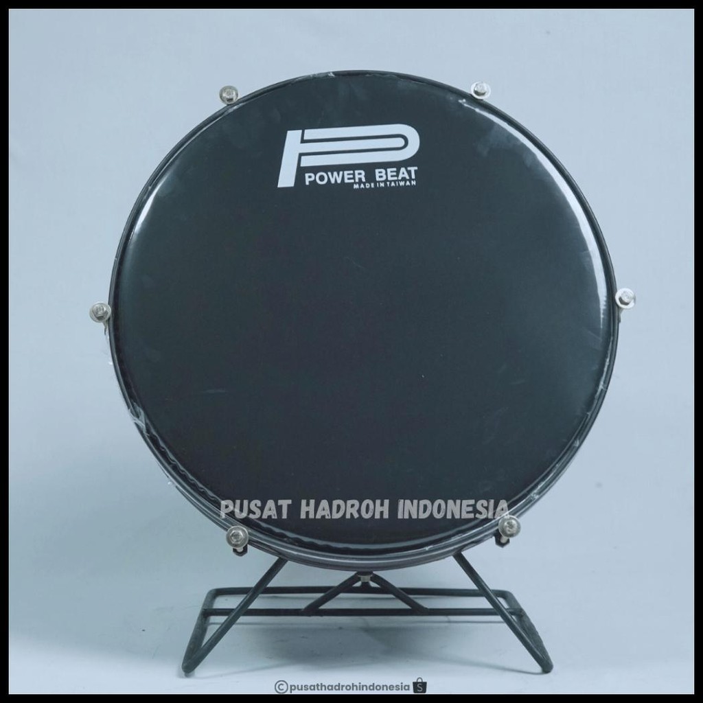 BASS HADROH MOTIF POLOS UKURAN 16 INCH BASS REBANA QASIDAH BAS BANJARI TERBANGAN BASS MARAWIS POLOS 