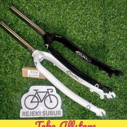 FORK RIGID RING 26 ALLOY DISK BRAKE CAKRAM SAJA HITAM PUTIH MERAH ORIGINAL DAN TERPERCAYA